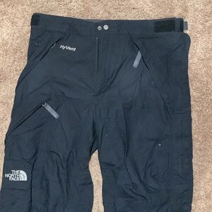 The North Face medium black ski pants Hyvent. Full zipper on both sides of legs
